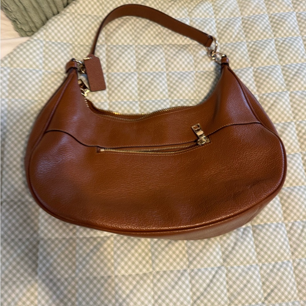 Coach Brown Leather Women's Shoulder Bag - Picture 3 of 4